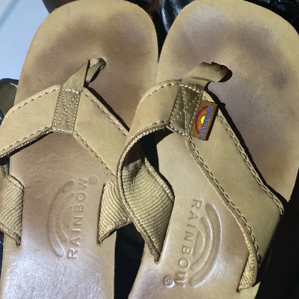 Rainbow flip flop
